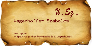 Wagenhoffer Szabolcs névjegykártya